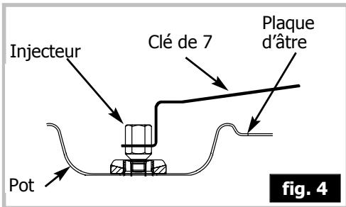 VEDETTE VGE 50 B - 2A - changement des injecteurs de table - 3