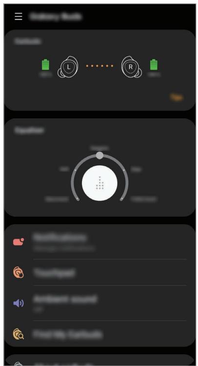 SAMSUNG GALAXY BUDS PRO - Application galaxy wearable - 1