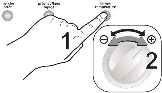 FAURE FM408 - Pour programmer l'arrêt du four - 1