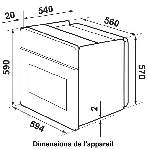 FAURE FM408 - Fixation dans le meuble - 2