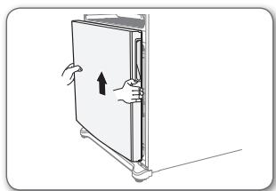 SAMSUNG RF-62 HEPN - Comment inverser la porte (OPTION) - 8