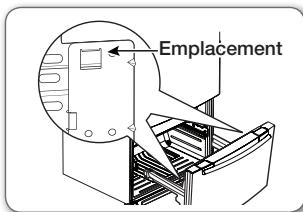 SAMSUNG RF-62 HEPN - Remontage de la porte du congélateur (type TIROIR) - 2