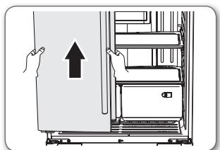 SAMSUNG RF-62 HEPN - Démontage des PORTES du réfrigérateur - 7