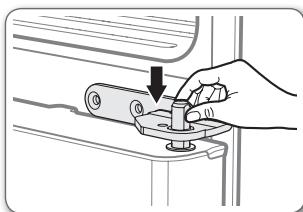 SAMSUNG RF-62 HEPN - Remontage de la porte du congélateur (ouverture à la française) - 2