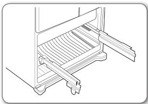 SAMSUNG RF-62 HEPN - Remontage de la porte du congélateur (type TIROIR) - 1