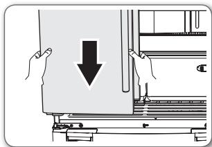 SAMSUNG RF-62 HEPN - Remontage des PORTES du réfrigérateur - 4