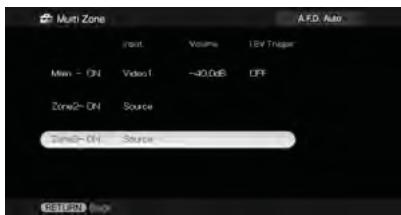 SONY STR-DA3500 - Réglage des enceintes en zone 2 - 3