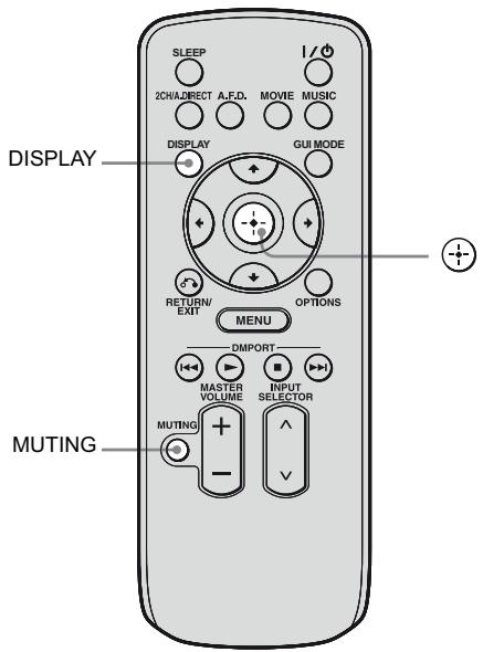 SONY STR-DA3500 - Pour changer le mode de commande de la télécommande simple - 1