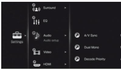 SONY STR-DA3500 - Appuyez sur  ou  pour entrer dans le menu. - 2