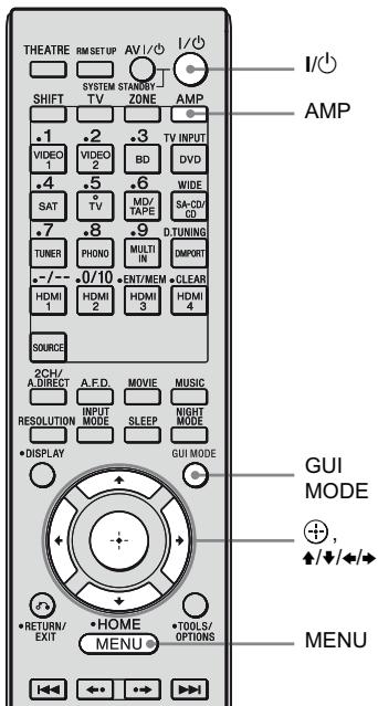 SONY STR-DA3500 - 7: Commander l'amplificateur depuis le GUI (graphical user interface) - 1