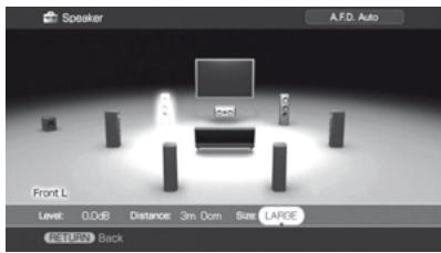 SONY STR-DA3500 - Taille de chaque enceinte - 1