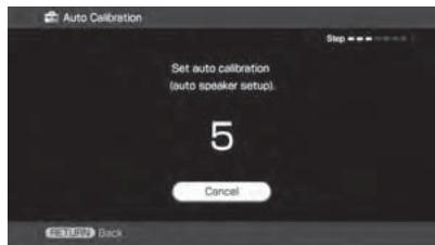 SONY STR-DA3500 - Appuyez à plusieurs reprises sur / pour sélectionner « auto calibration », puis appuyez sur  ou . - 2