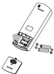 MAROUE PACS8K - Installation des piles - 1