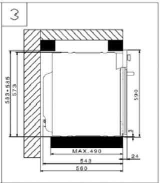 AIRLUX AFD 40 IX INOX - Positionnement du FOUR - 3