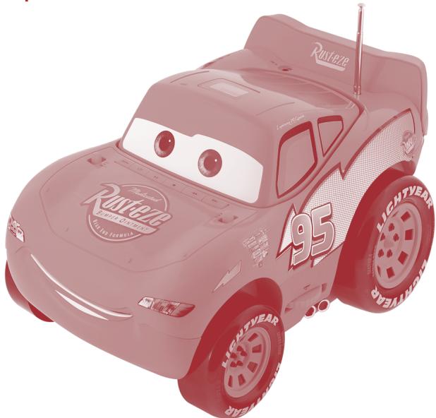 DISNEY RADIO CD CARS ROUGE - Boombox CD pour voiture - 1