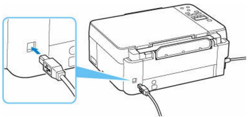CANON G650 - Contrôle 1 assurez-vous que le câble USB est correctement connecté à l'imprimante et à l'ordinateur. - 1