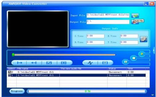 PROLINE BALNU PL30 4 GB BK - Conversion des fichiers au format AMV - 3