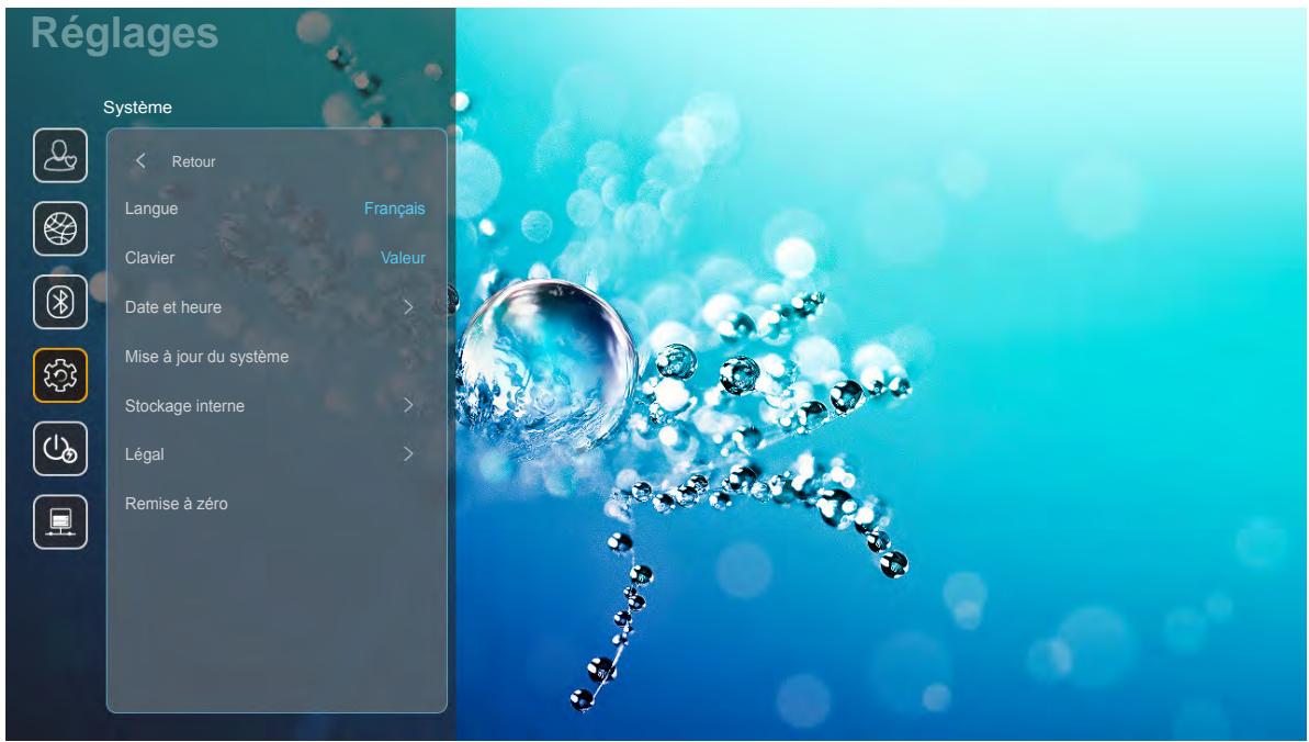 HCCINEMAX P2 - Menu système - 1