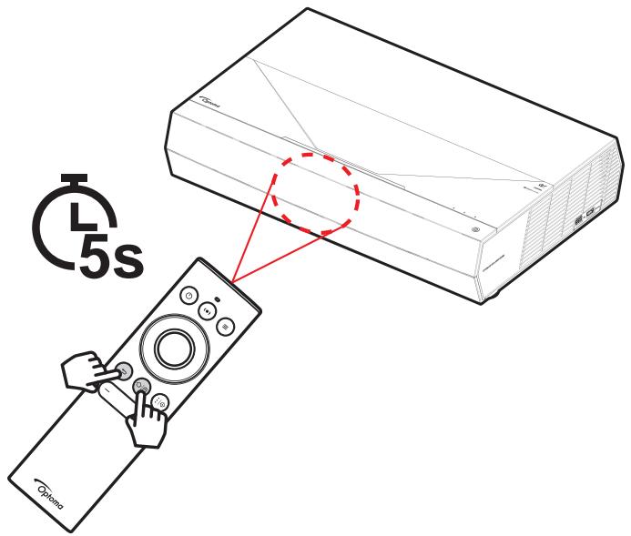 HCCINEMAX P2 - Appairage de votre télécommande bluetooth avec le projecteur - 1