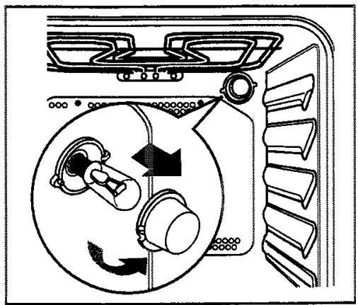 FAURE FM205N - Remplacement de la lampe du four - 2