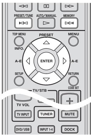 YAMAHA DVX700 - Utilisation de la fonction de prédéfinition des stations - 1