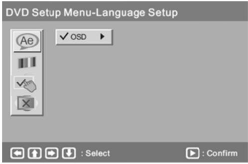 BRANDT BDVD49TNT - Langue de l'interface utilisateur - 1