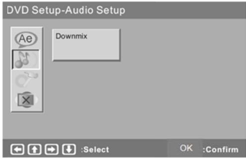 BRANDT BDVD49TNT - Paramètres audio - 1