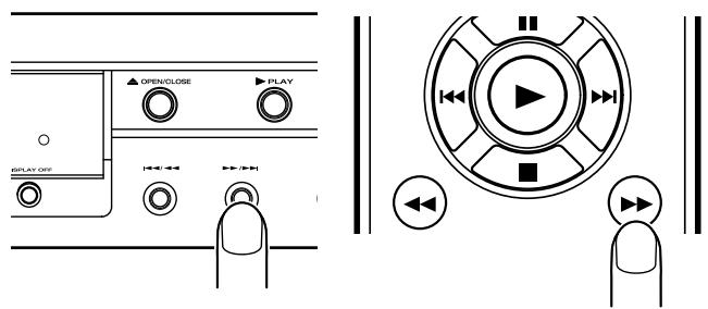 MARANTZ CD5001 - Recherche avant dans la piste en cours de lecture - 1