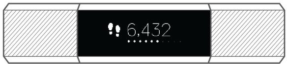 FITBIT ALTA PLUM LARGE - Affichage de la progression par rapport à l'objectif - 1