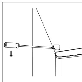 HOTPOINT E4DWC1 - Inversion du SENS d'ouverture des PORTES - 4
