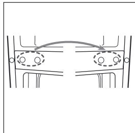 HOTPOINT E4DWC1 - Inversion du SENS d'ouverture des PORTES - 7