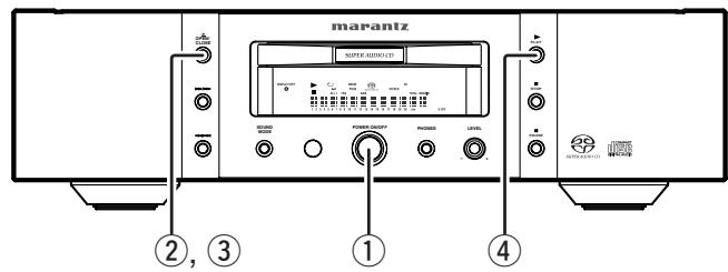 MARANTZ SA 1551 - Lecture sur le lecteur de CD super audio - 1