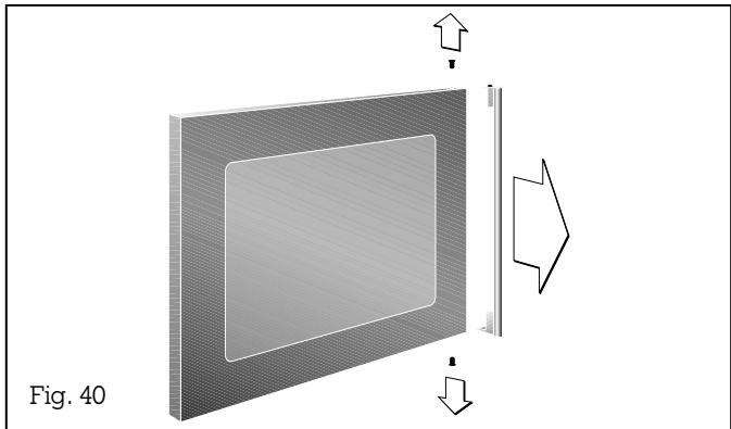 GAGGENAU EB 210-130 CD ALUCO - Démontage de la paroi vitrée du four - 1