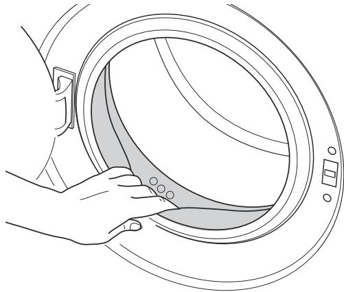 BEKO WM61001 - Nettoyage de la porte de chargement et du tambour - 2