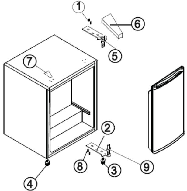 MOULINEX MSB46WH - Inversion du SENS d'ouverture de la porte - 1