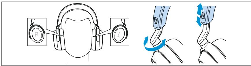 SENNHEISER Momentum 4 - Mettre le casque et régler l'arceau - 1