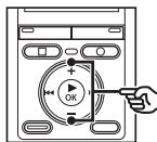 OLYMPUS VN-731P - Appuyez sur la touche OK pour déplacer le curseur sur l'élément de configuration souhaité. - 3