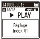 OLYMPUS VN-731P - Suppression d'une marque d'index/ temporaire - 2