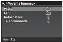 PENTAX K-1 II SILVER + GRIP K1EDITION LIMITE - Réglage de l'éclairage des voyants - 1