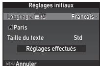 PENTAX K-1 II SILVER + GRIP K1EDITION LIMITE - Utilisation ▲▼ ▲▶ pour sélectionner la langue voulue et appuyez sur OK. - 1