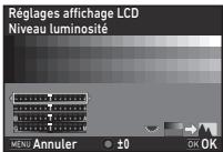 PENTAX K-1 II SILVER + GRIP K1EDITION LIMITE - Réglage de l'écran et des voyants - 1