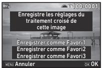 PENTAX K-1 II SILVER + GRIP K1EDITION LIMITE - Sélectionnez [enregistrer traitement] faites appuyez sur OK. - 1
