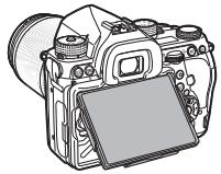 PENTAX K-1 II SILVER + GRIP K1EDITION LIMITE - Régler l'angle de l'écran. - 2