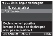 PENTAX K-1 II SILVER + GRIP K1EDITION LIMITE - Utilisation de la bague de diaphragme - 1