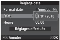 PENTAX K-1 II SILVER + GRIP K1EDITION LIMITE - Réglage de la date et de l'heure - 2