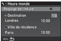 PENTAX K-1 II SILVER + GRIP K1EDITION LIMITE - Sélectionnez l'heure que vous souhaitez afficher dans [réglage de l'heure] - 1