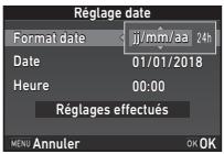 PENTAX K-1 II SILVER + GRIP K1EDITION LIMITE - Réglage de la date et de l'heure - 1
