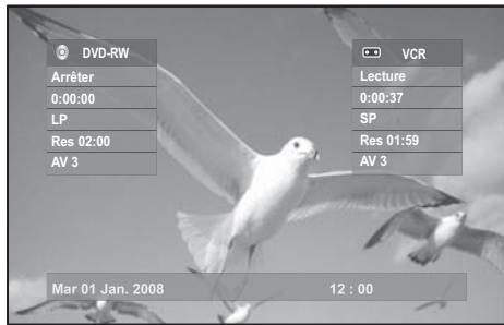 SAMSUNG DVD-VR 375 - Vérification du temps restant - 1