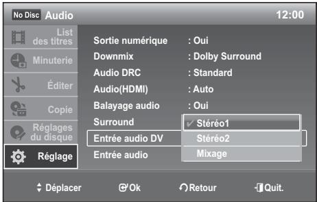 SAMSUNG DVD-VR 375 - Entrée audio DV (dvd-vr375 uniquement) - 2