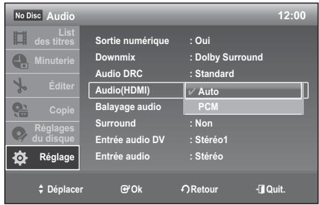 SAMSUNG DVD-VR 375 - Contrôle DRC (dynamic range control) audio (DVD uniquement) - 2